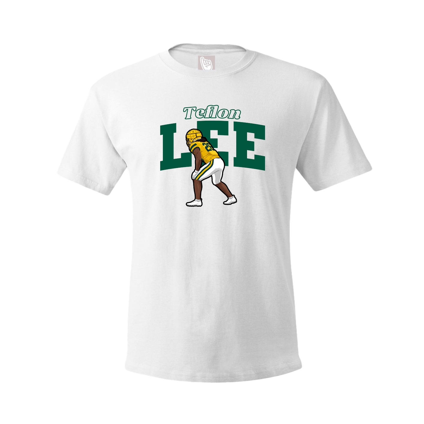 Youth Tee — Name Arch in White