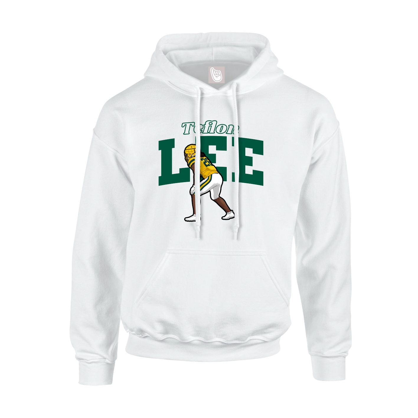 Hoodie — Name Arch in White