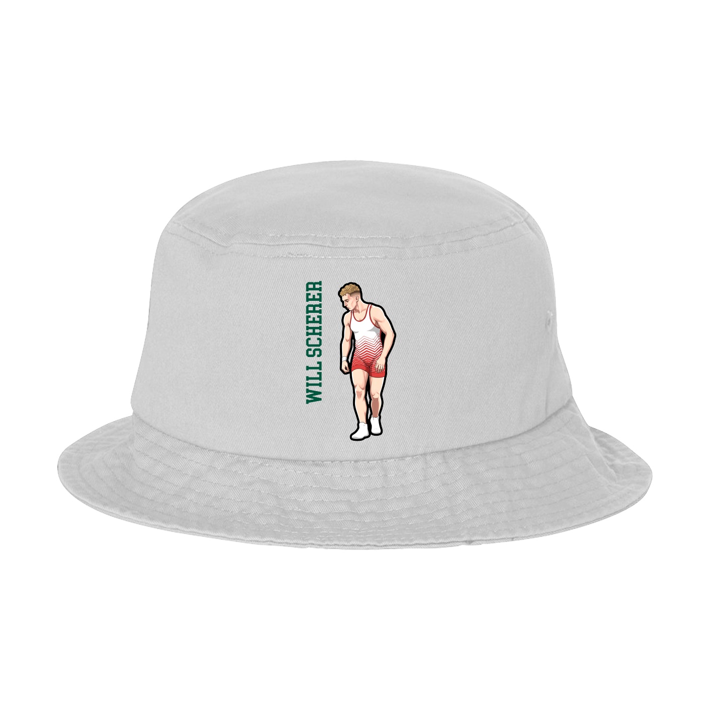 Bucket Cap — Name Vertical in White