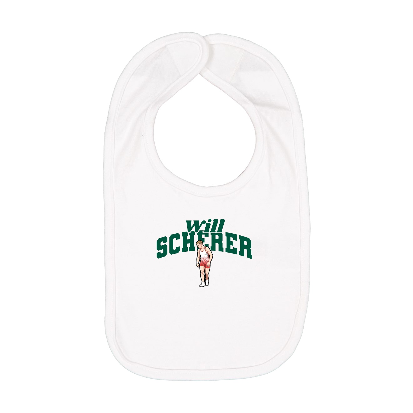 Infant Bib — Signature Arch in White
