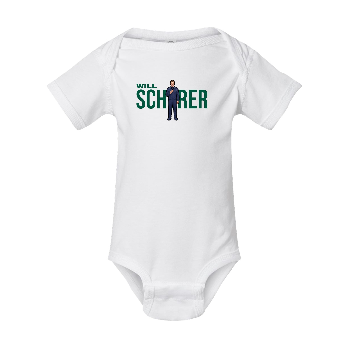 Baby Onesie — Player Name in White