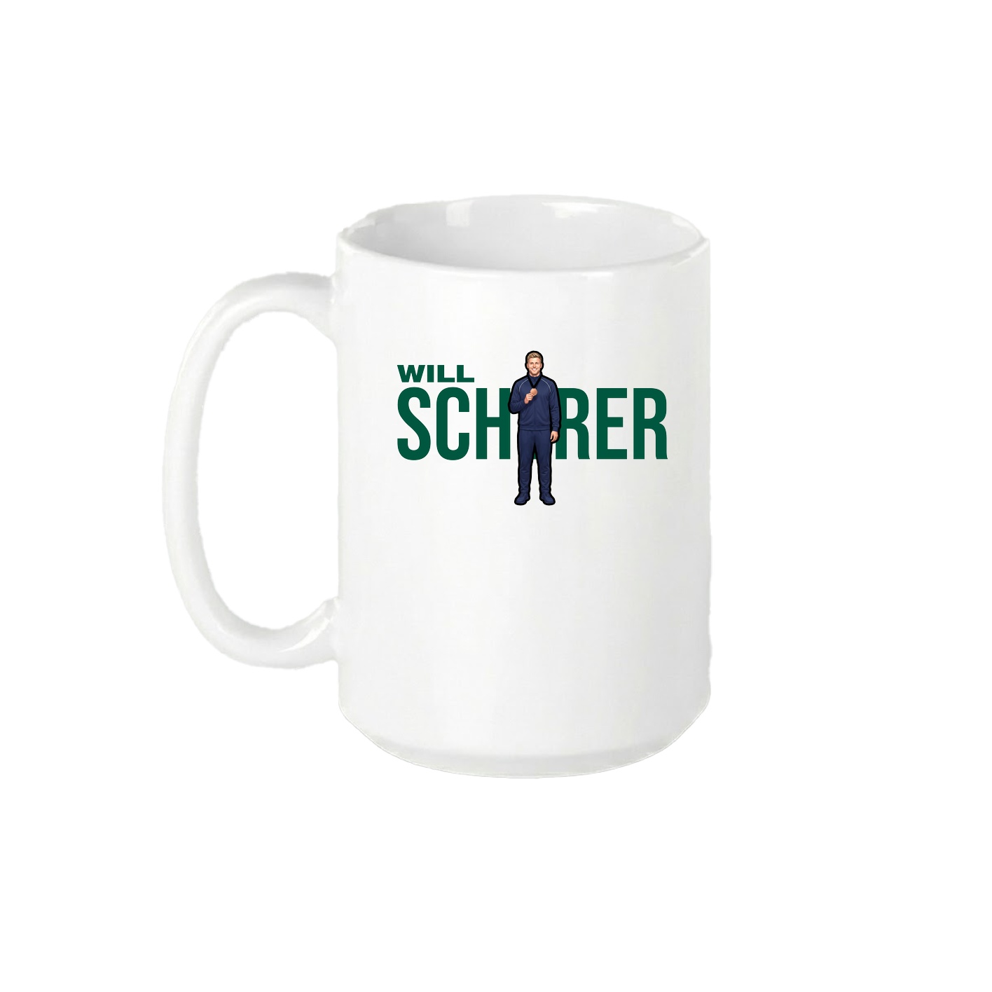 15oz Coffee Mug — Player Name in White