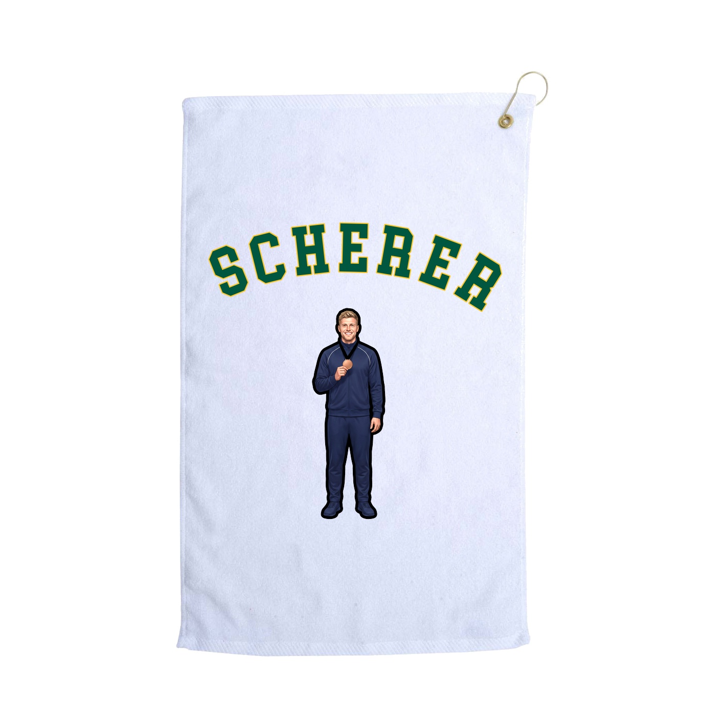 Golf Towel — Shirsey Arch in White