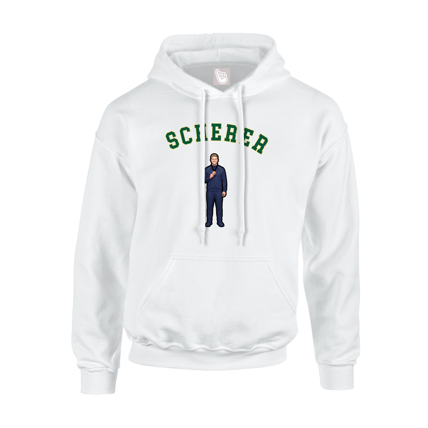 Hoodie — Shirsey Arch in White