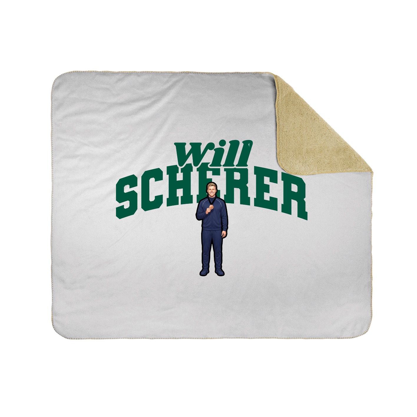 Throw Blanket — Signature Arch in White