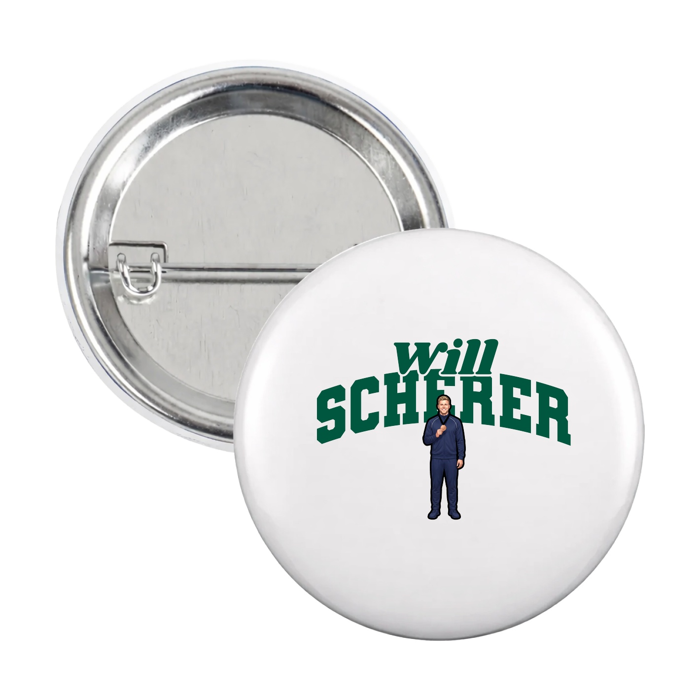 Game Day Button — Signature Arch in White