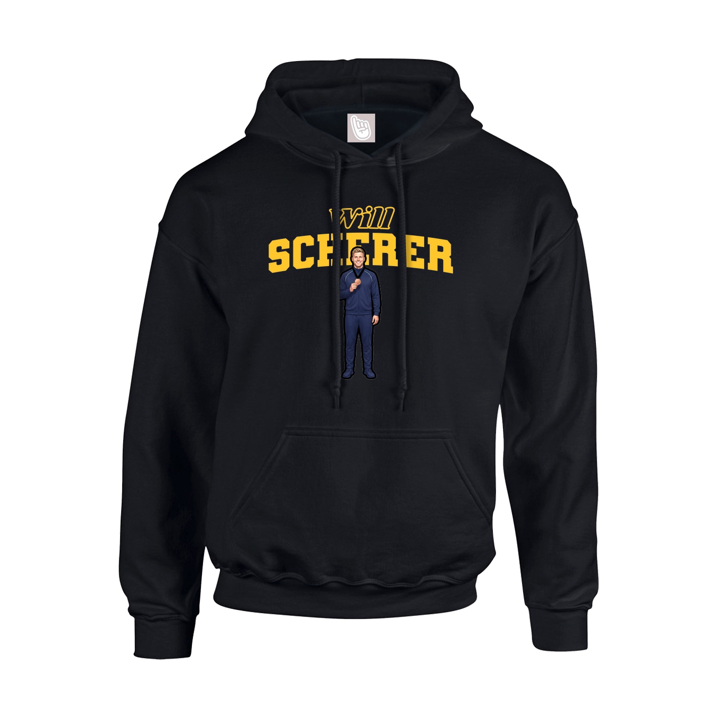 Hoodie — Name Arch in Black
