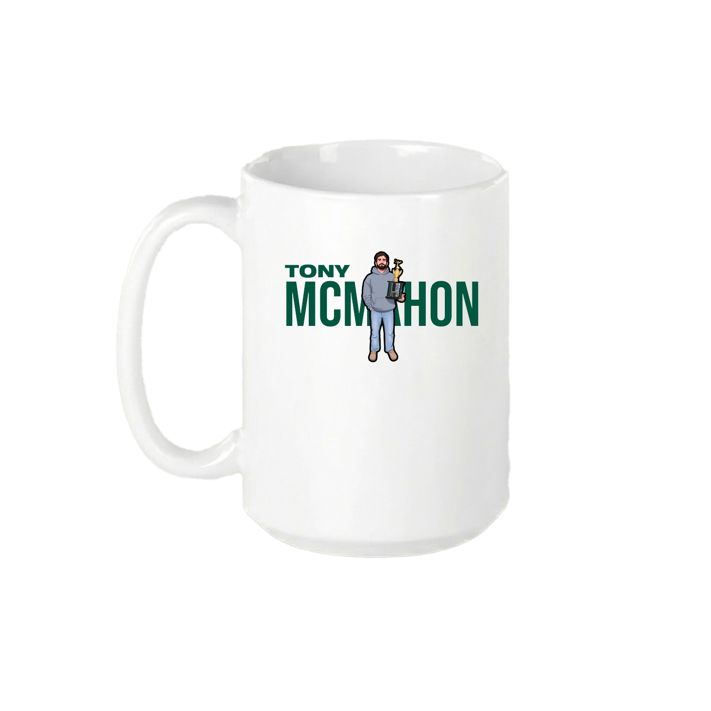 15oz Coffee Mug — Player Name in White