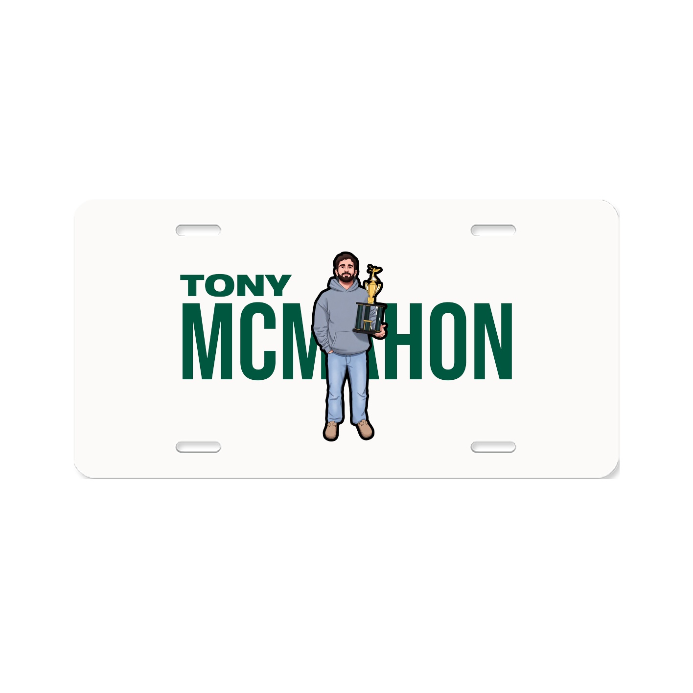License Plate — Player Name in Classic