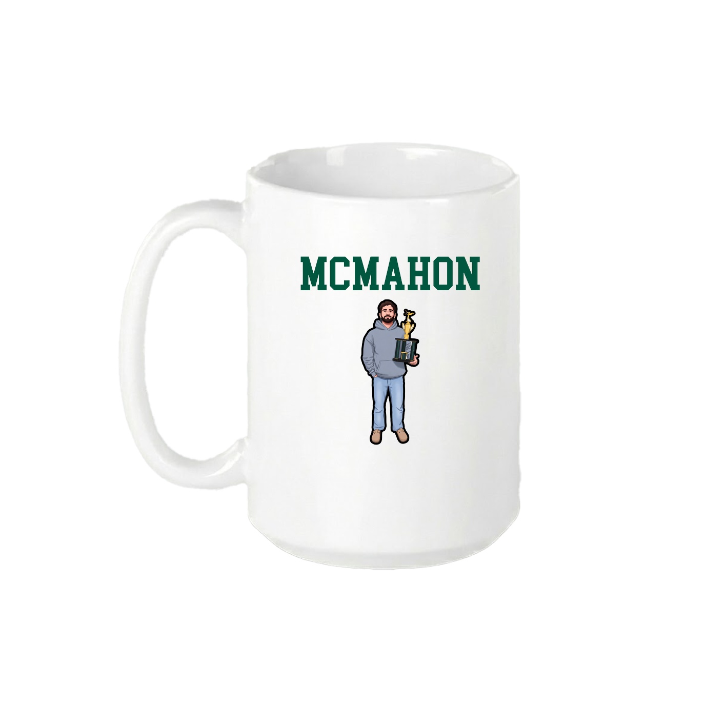 15oz Coffee Mug — Shirsey in White