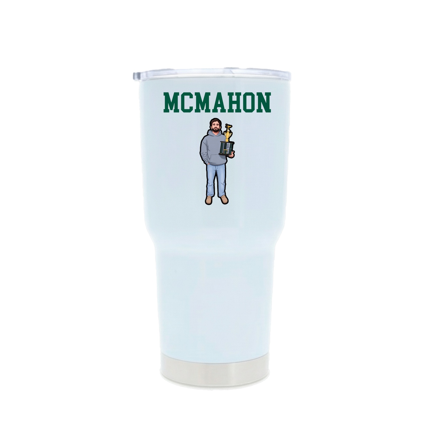 30oz Stainless Steel Tumbler — Shirsey in White