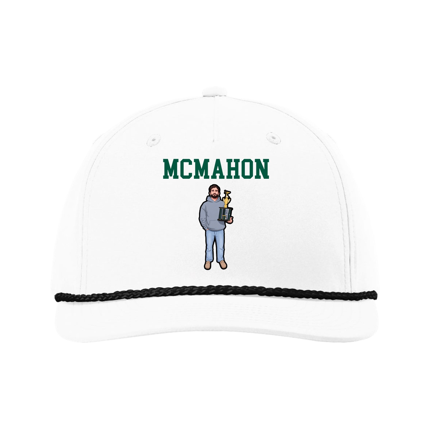 Five-Panel Classic Rope Cap — Shirsey in White