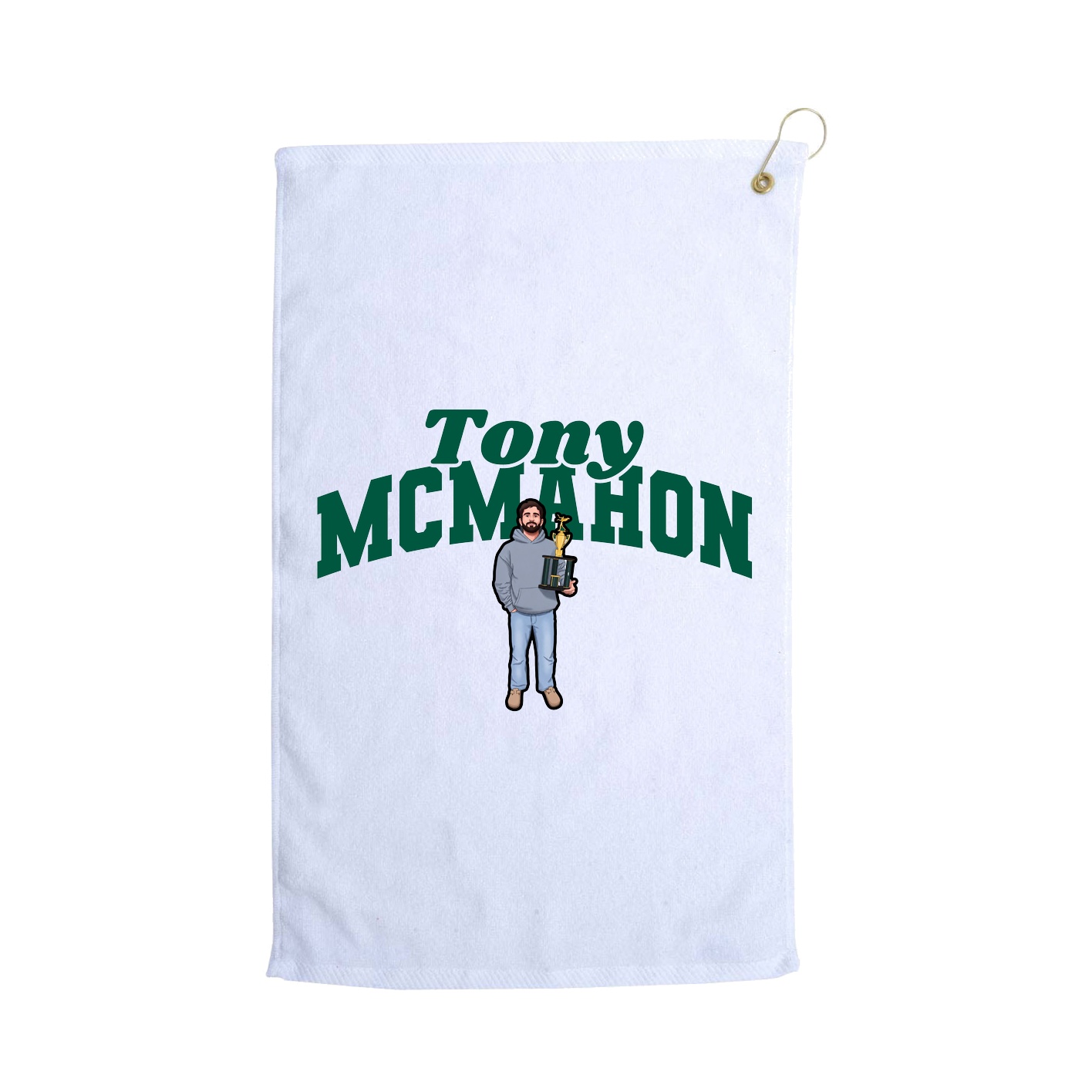 Golf Towel — Signature Arch in White