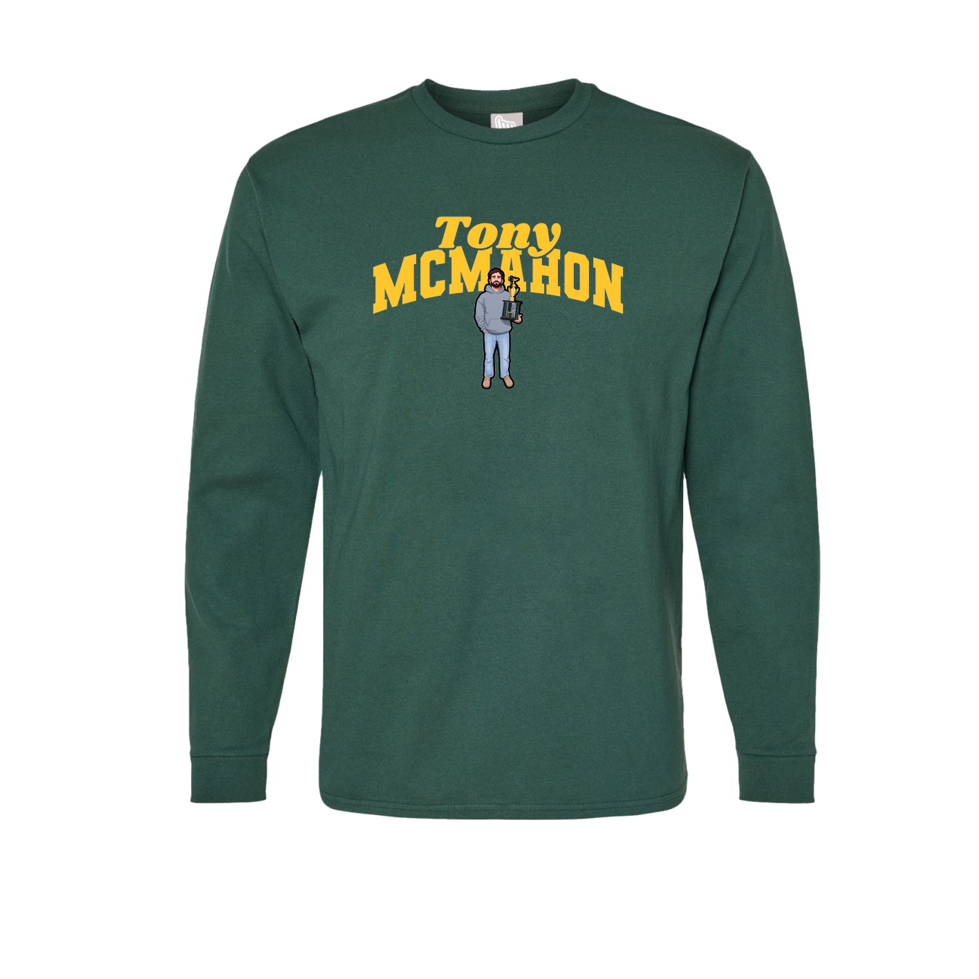 Long Sleeve Tee — Signature Arch in Green