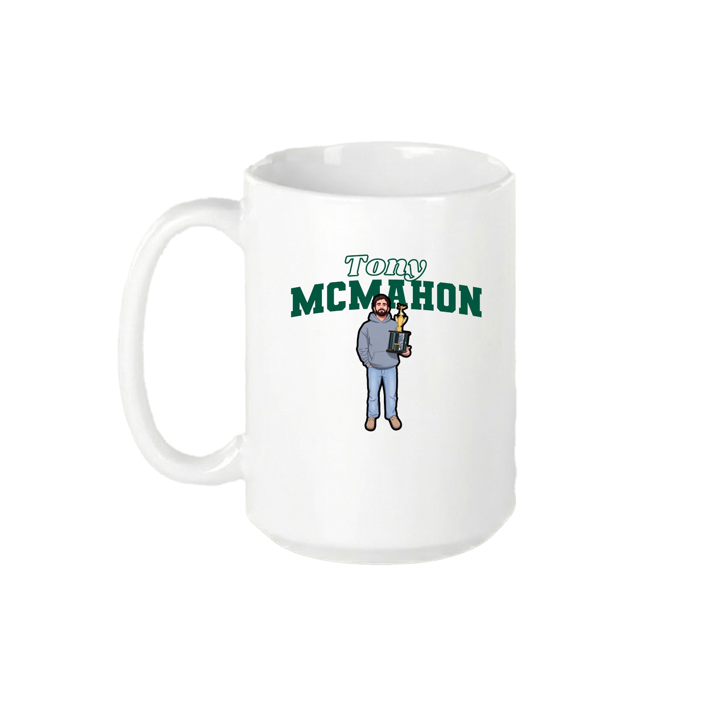 15oz Coffee Mug — Name Arch in White
