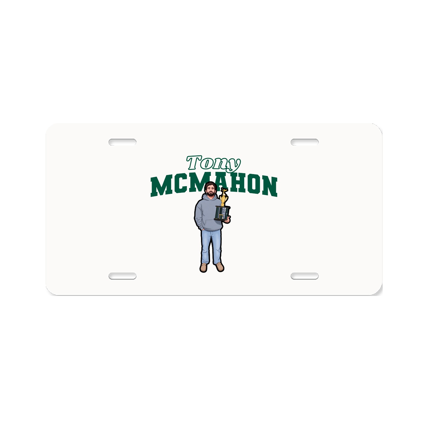 License Plate — Name Arch in Classic