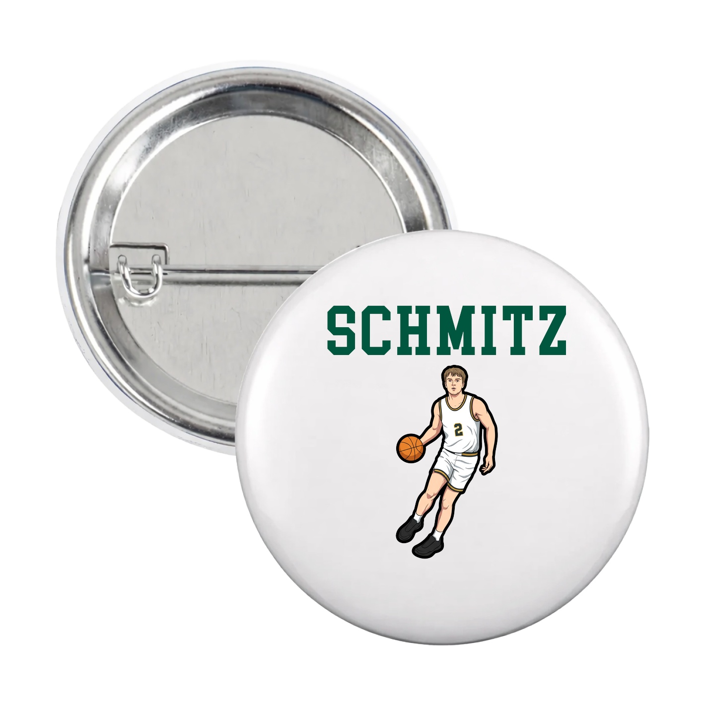 Game Day Button — Shirsey in White