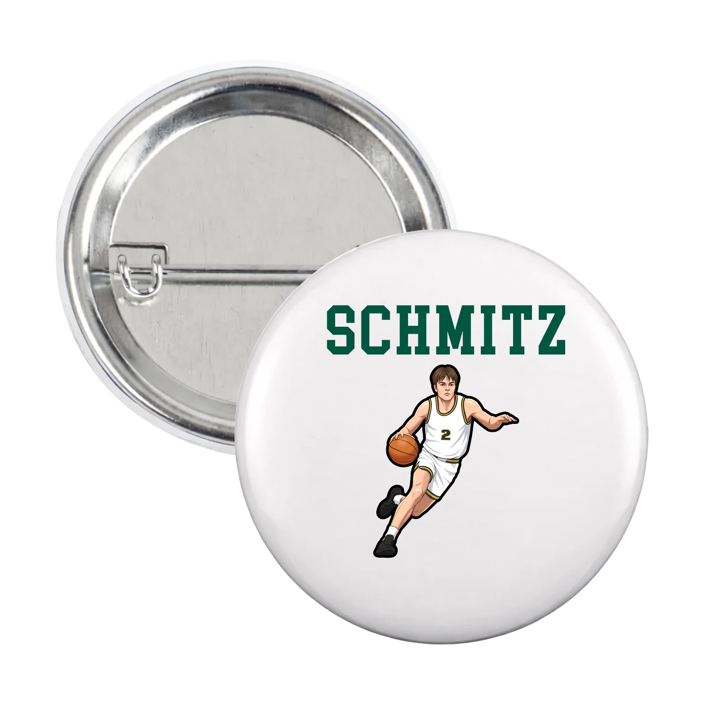 Game Day Button — Shirsey in White