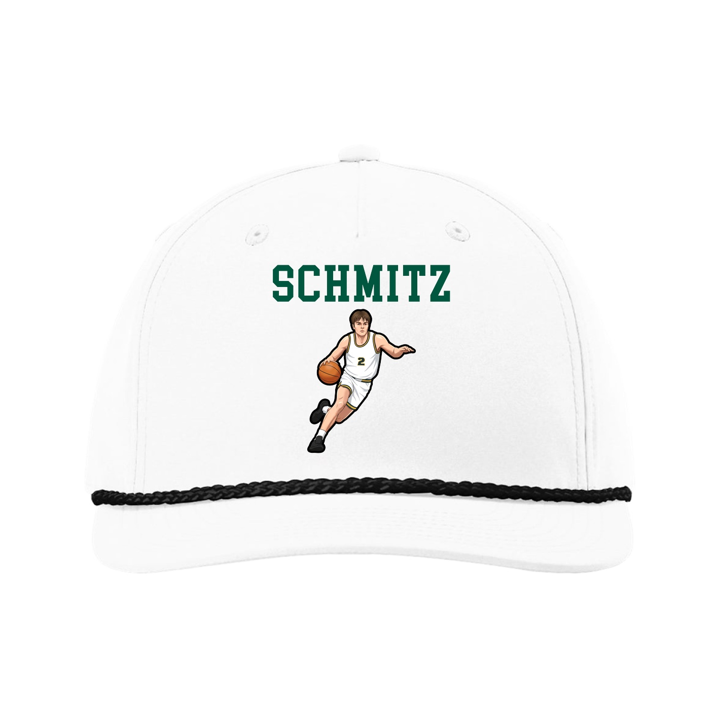 Five-Panel Classic Rope Cap — Shirsey in White