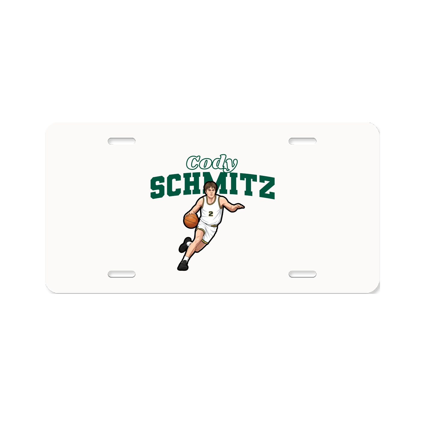 License Plate — Name Arch in Classic
