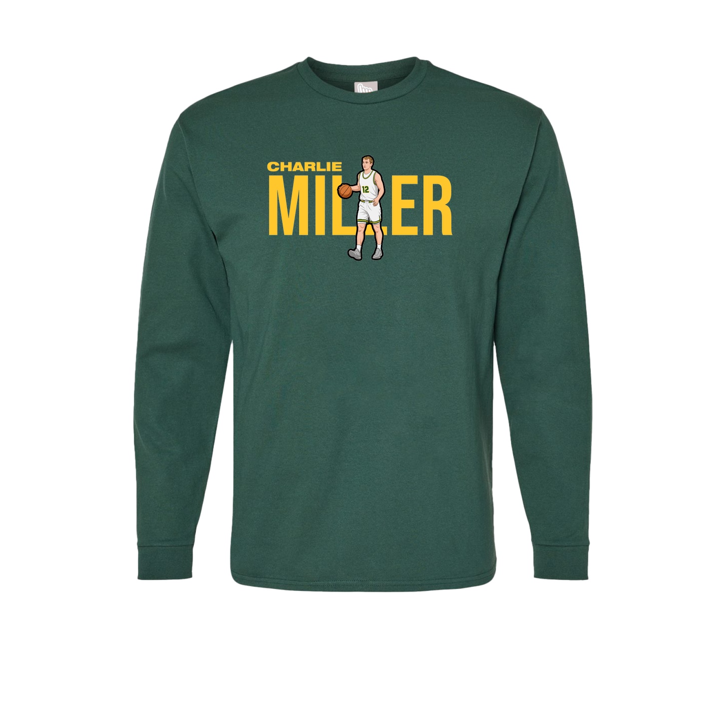 Long Sleeve Tee — Player Name in Green