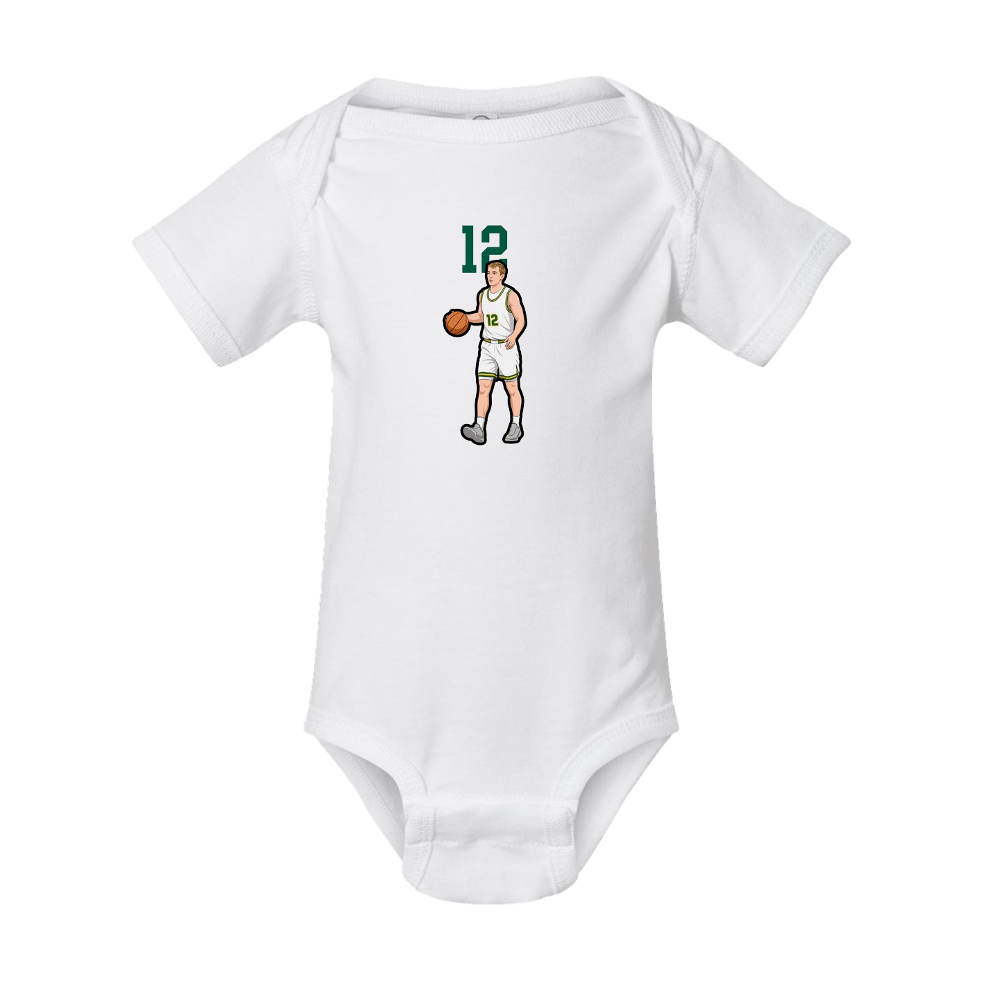 Baby Onesie — Number Top in White