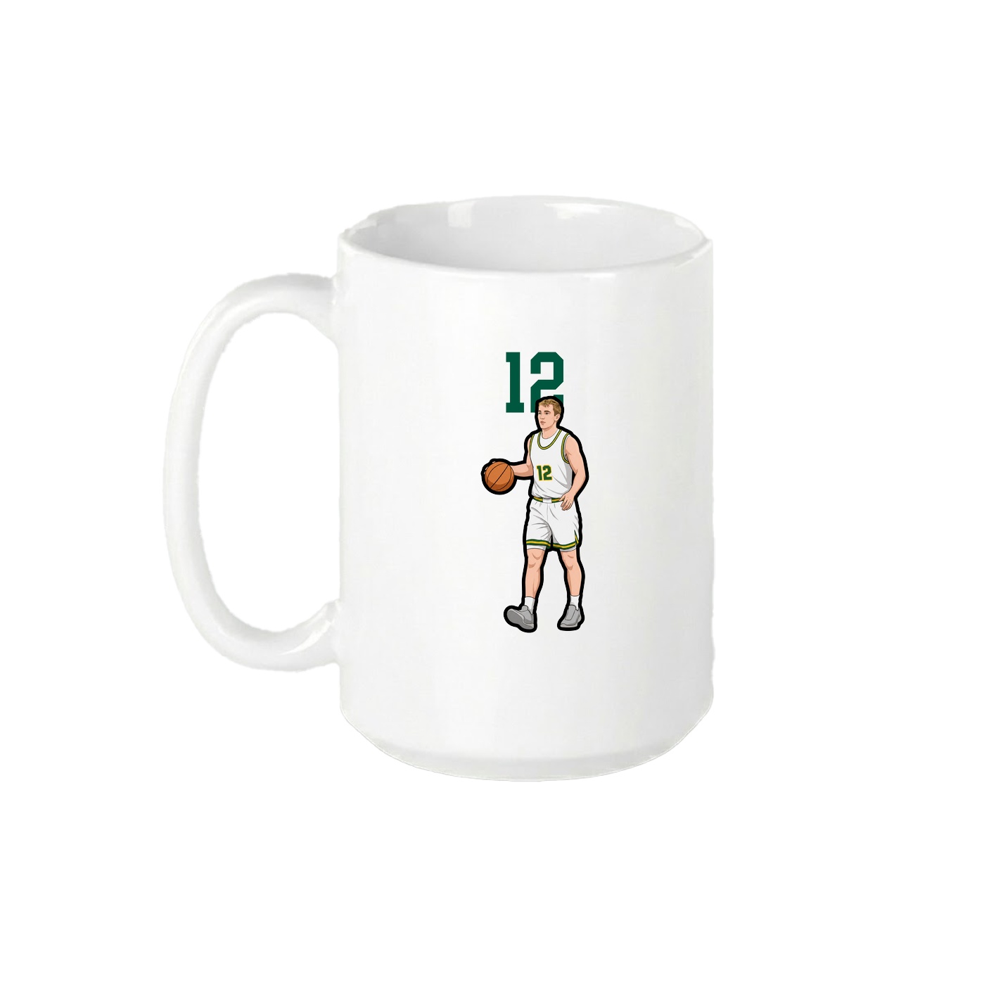 15oz Coffee Mug — Number Top in White