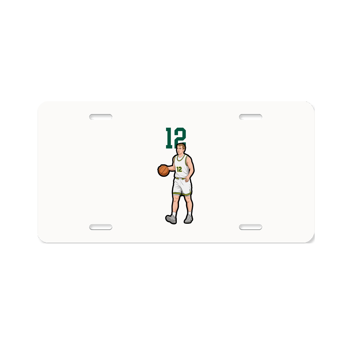 License Plate — Number Top in Classic