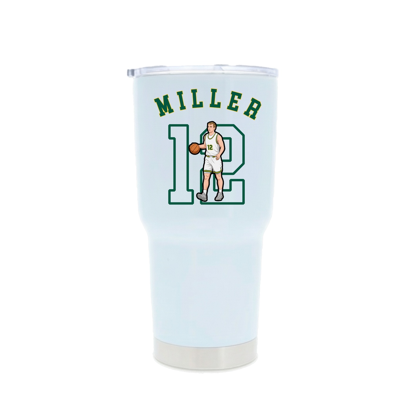 30oz Stainless Steel Tumbler — Shirsey Arch in White