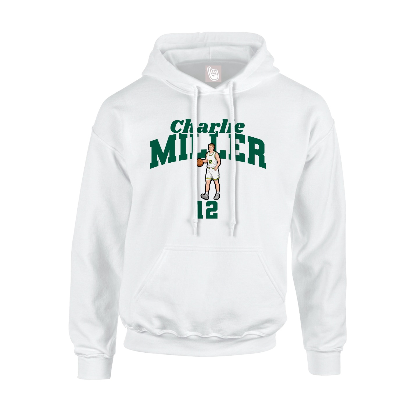 Hoodie — Signature Arch in White
