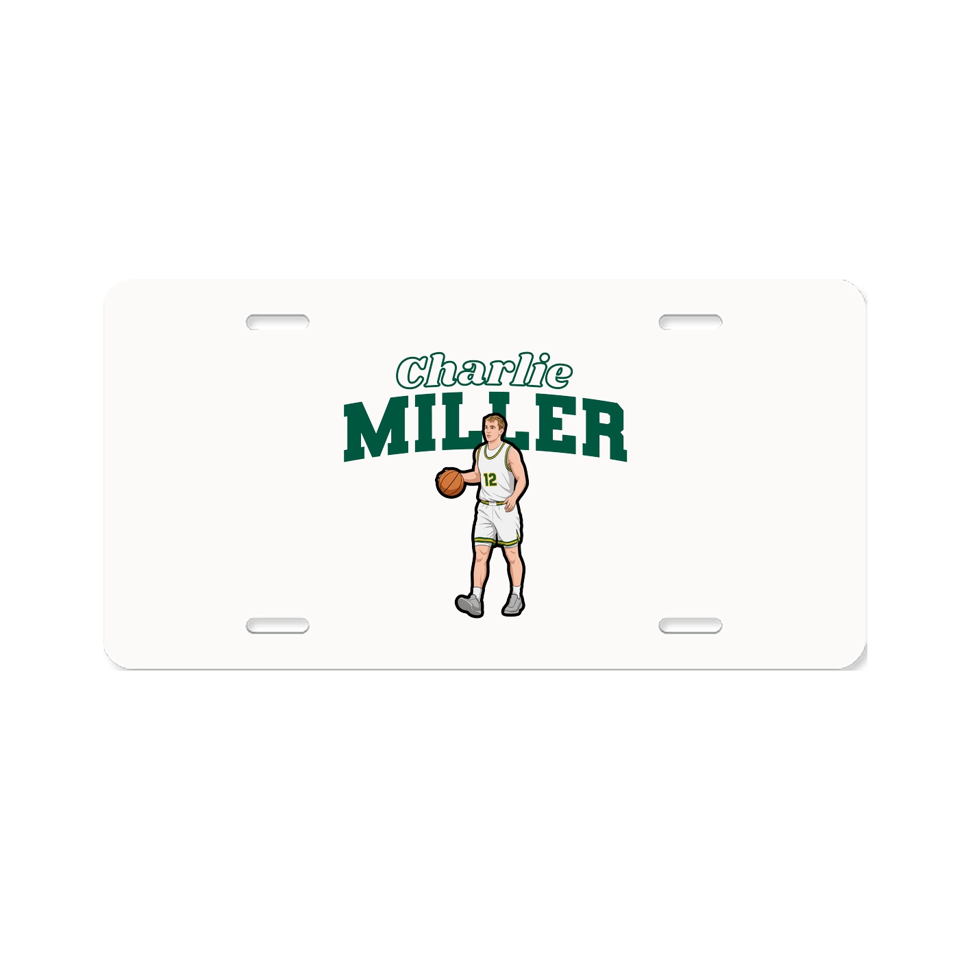 License Plate — Name Arch in Classic