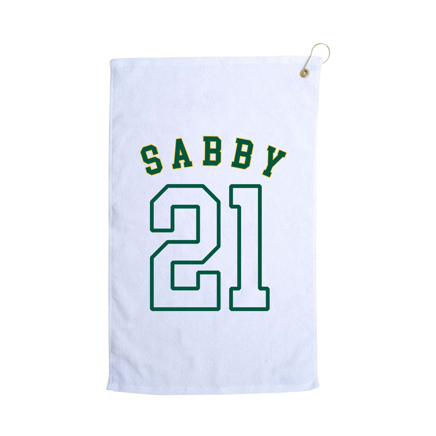 Golf Towel — Shirsey Arch in White