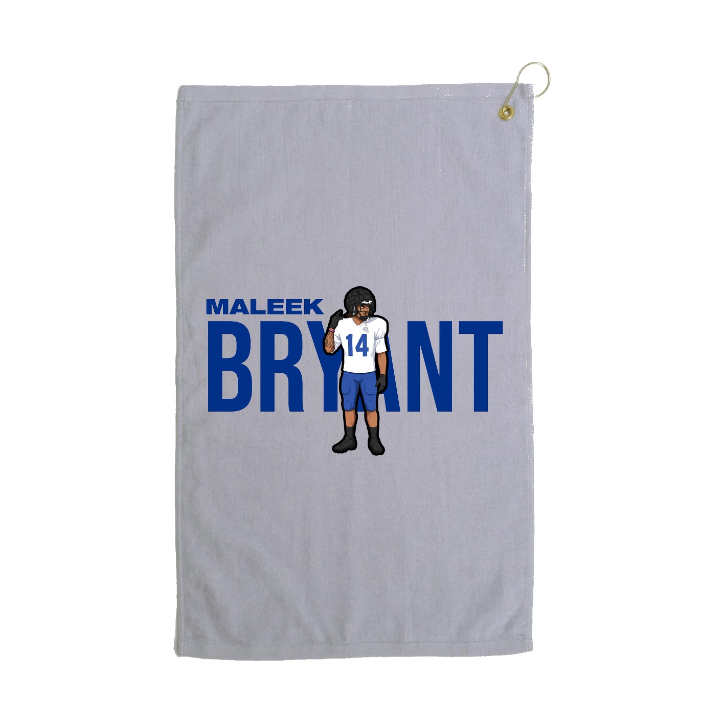 Golf Towel — Player Name in Grey