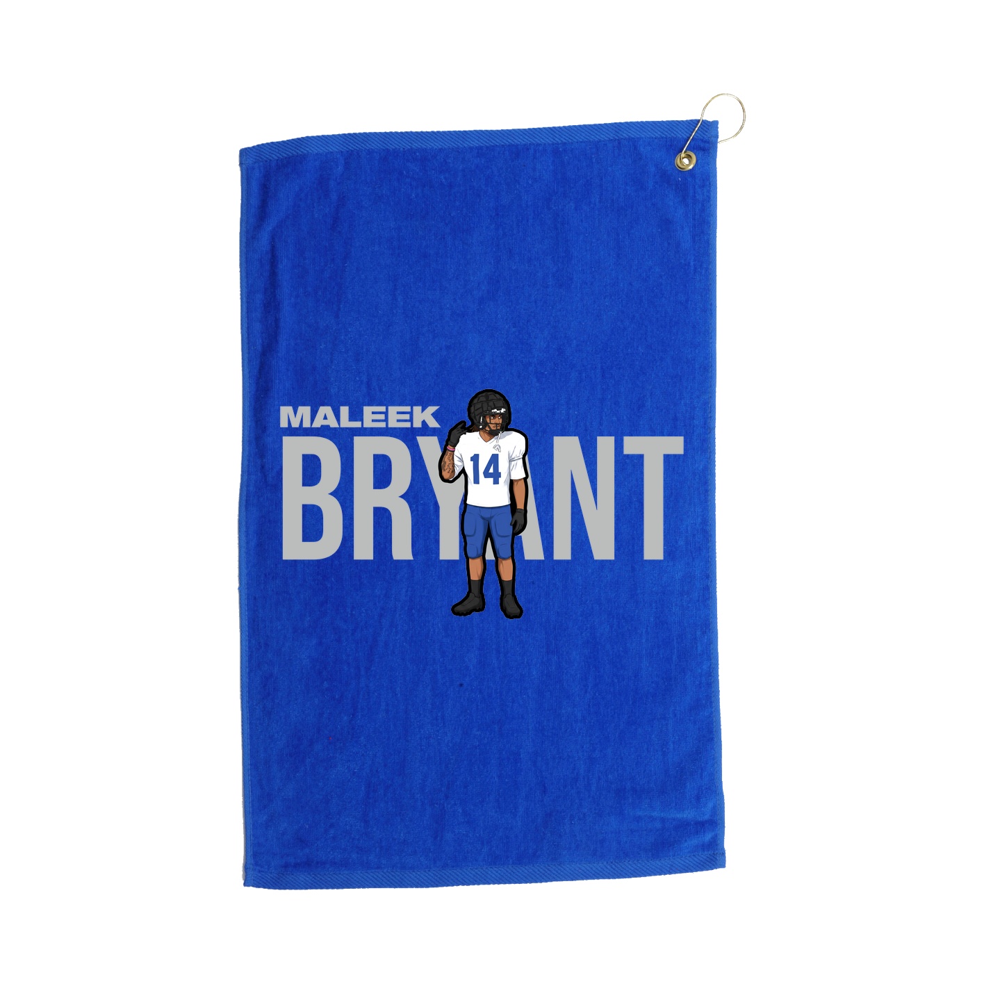 Golf Towel — Player Name in Royal