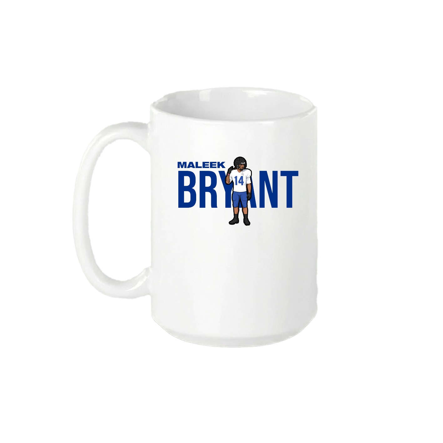 15oz Coffee Mug — Player Name in White