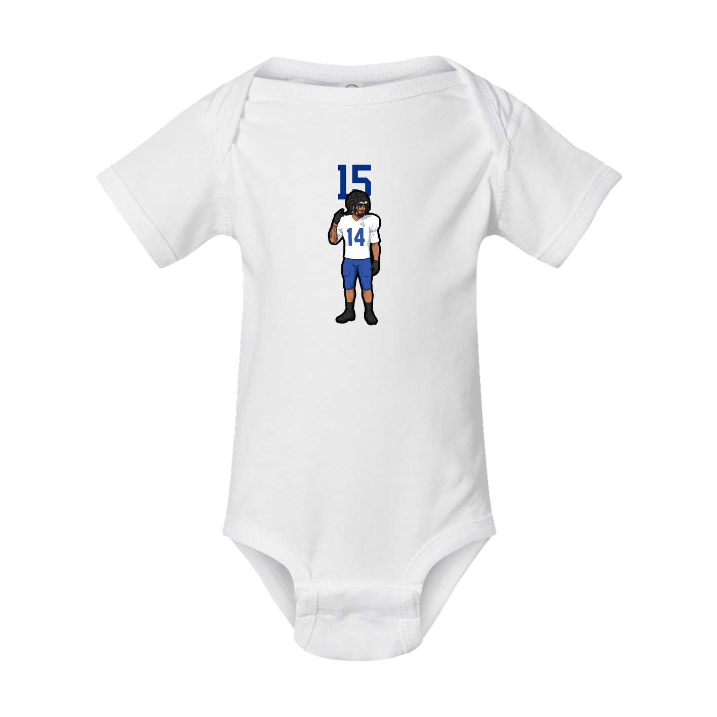 Baby Onesie — Number Top in White