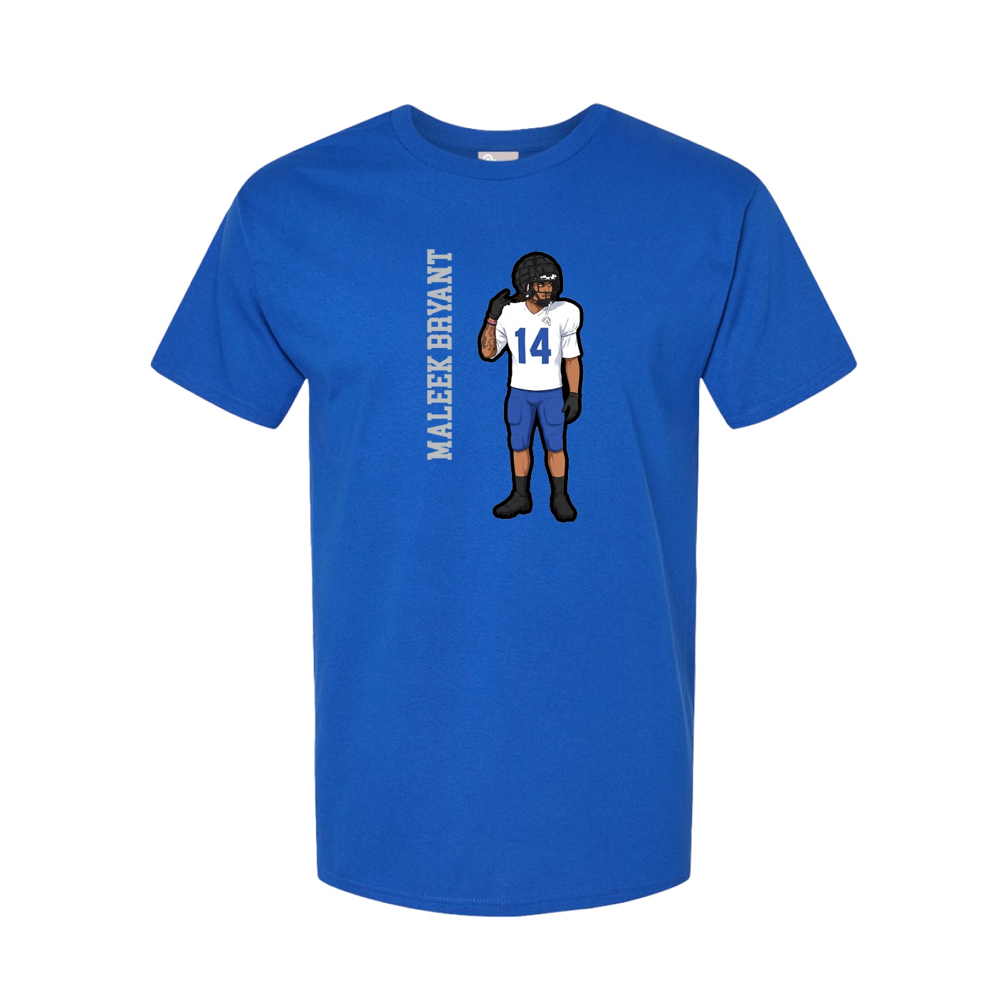 Tee — Name Vertical in Royal