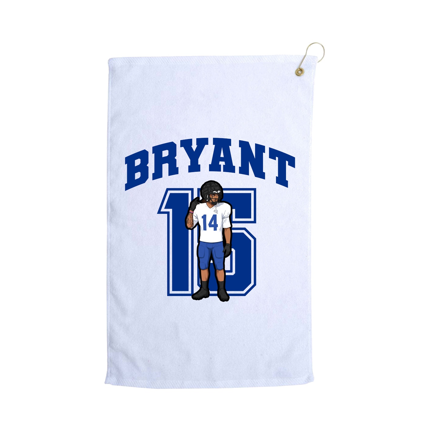 Golf Towel — Number in White