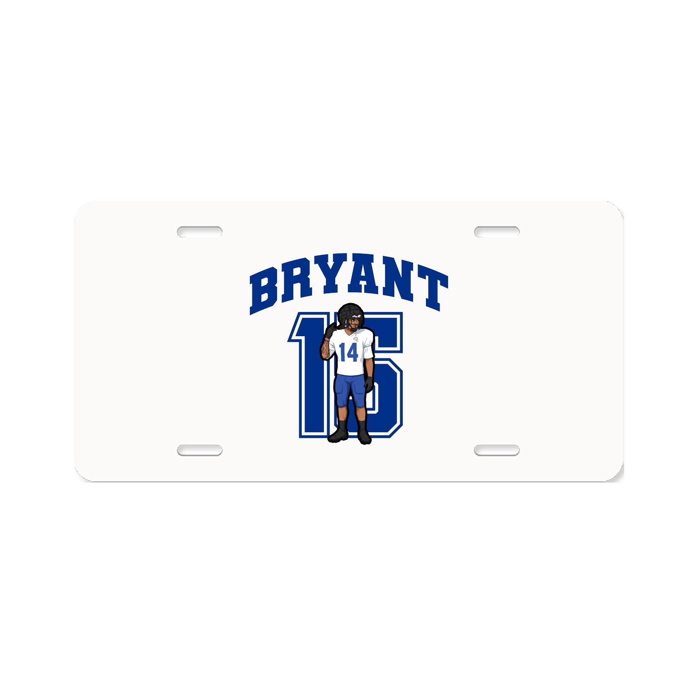 License Plate — Number in Classic