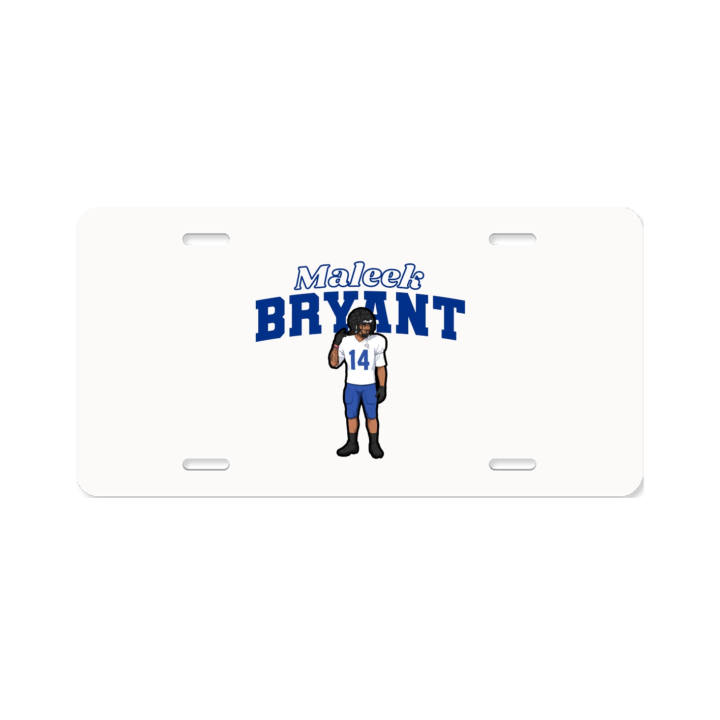 License Plate — Name Arch in Classic