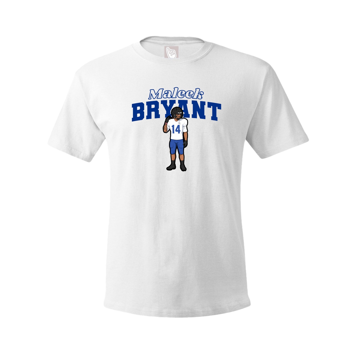 Youth Tee — Name Arch in White