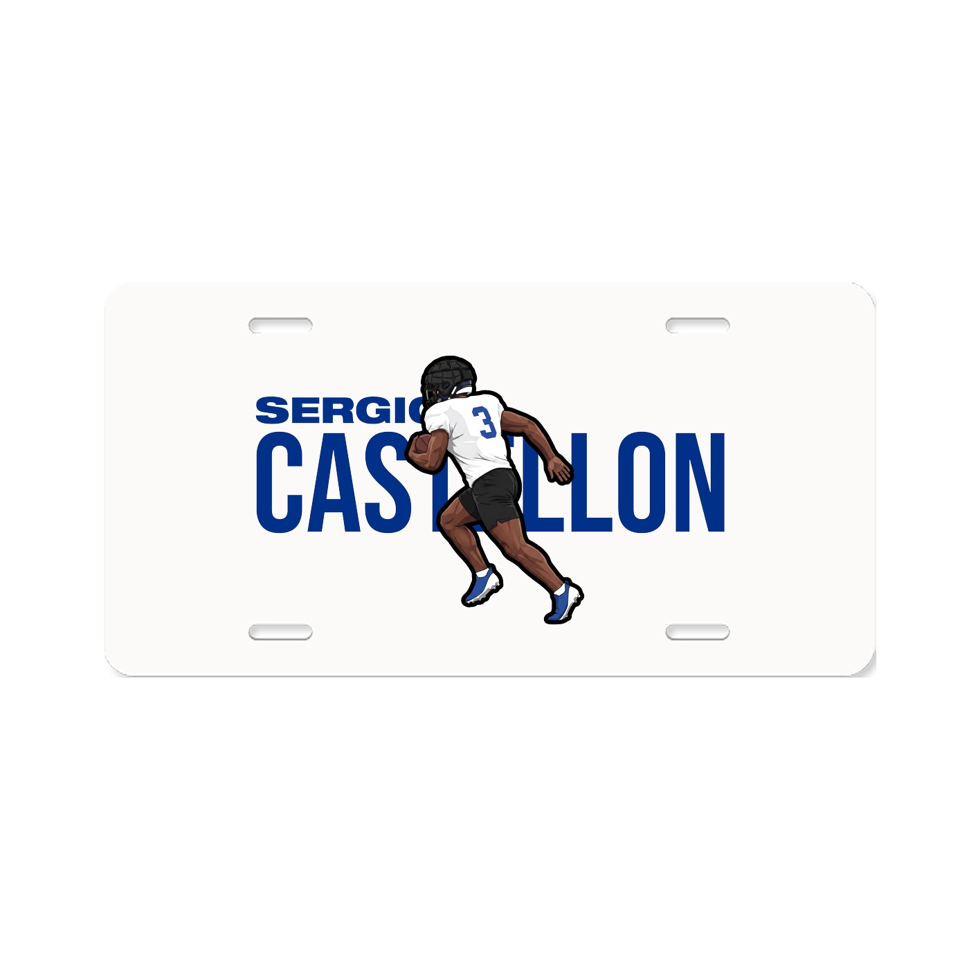 License Plate — Player Name in Classic