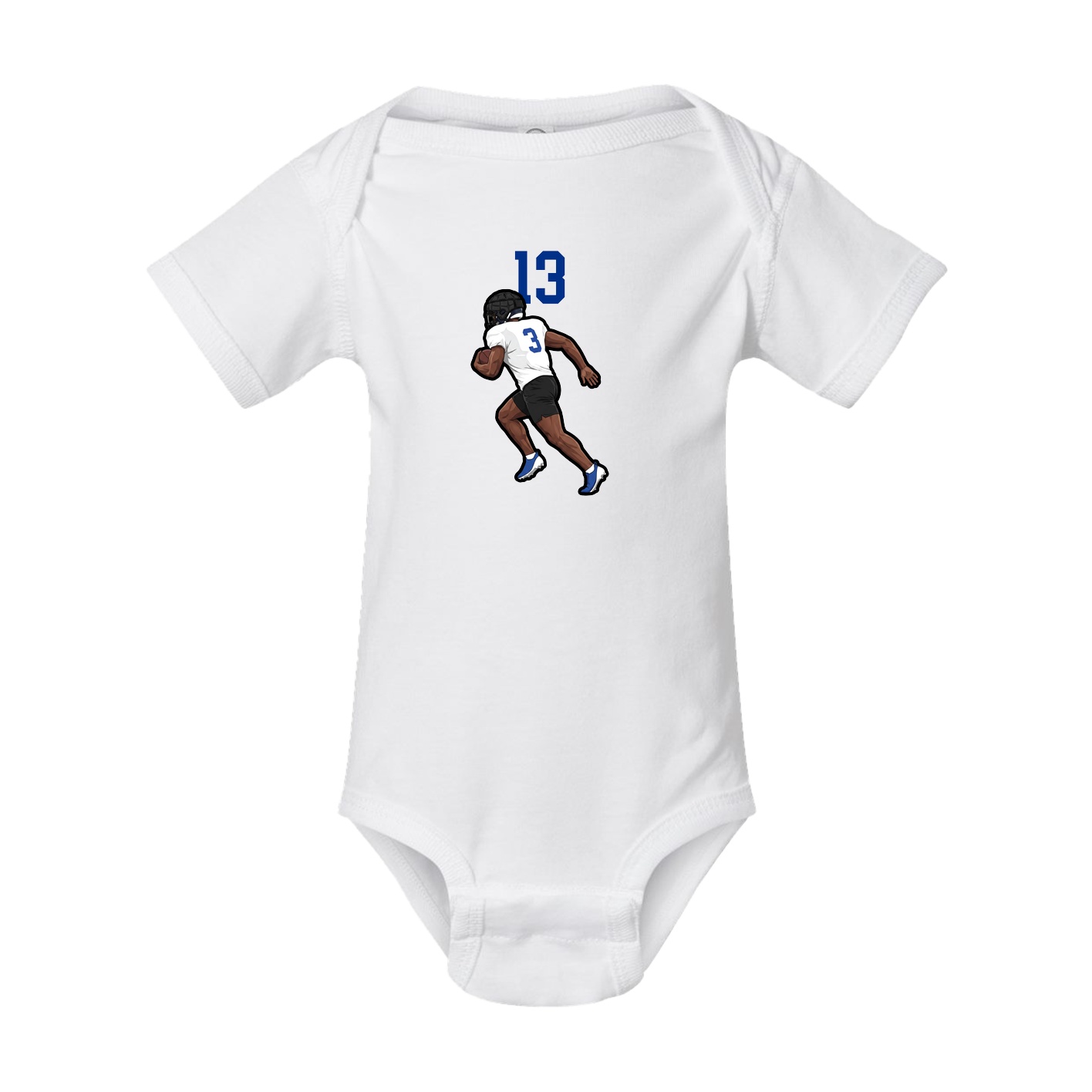 Baby Onesie — Number Top in White