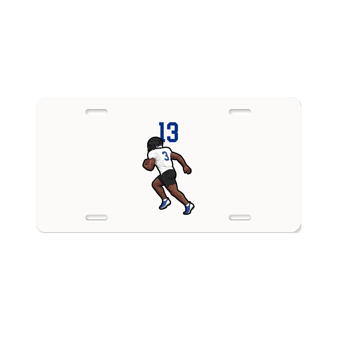 License Plate — Number Top in Classic
