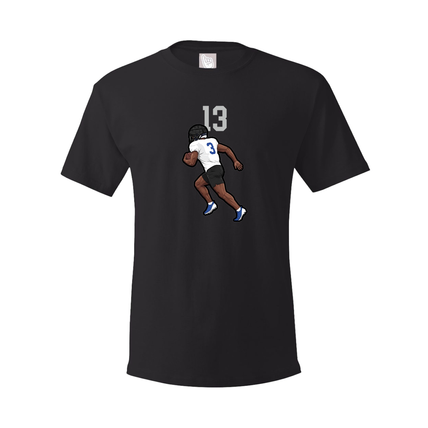 Youth Tee — Number Top in Black