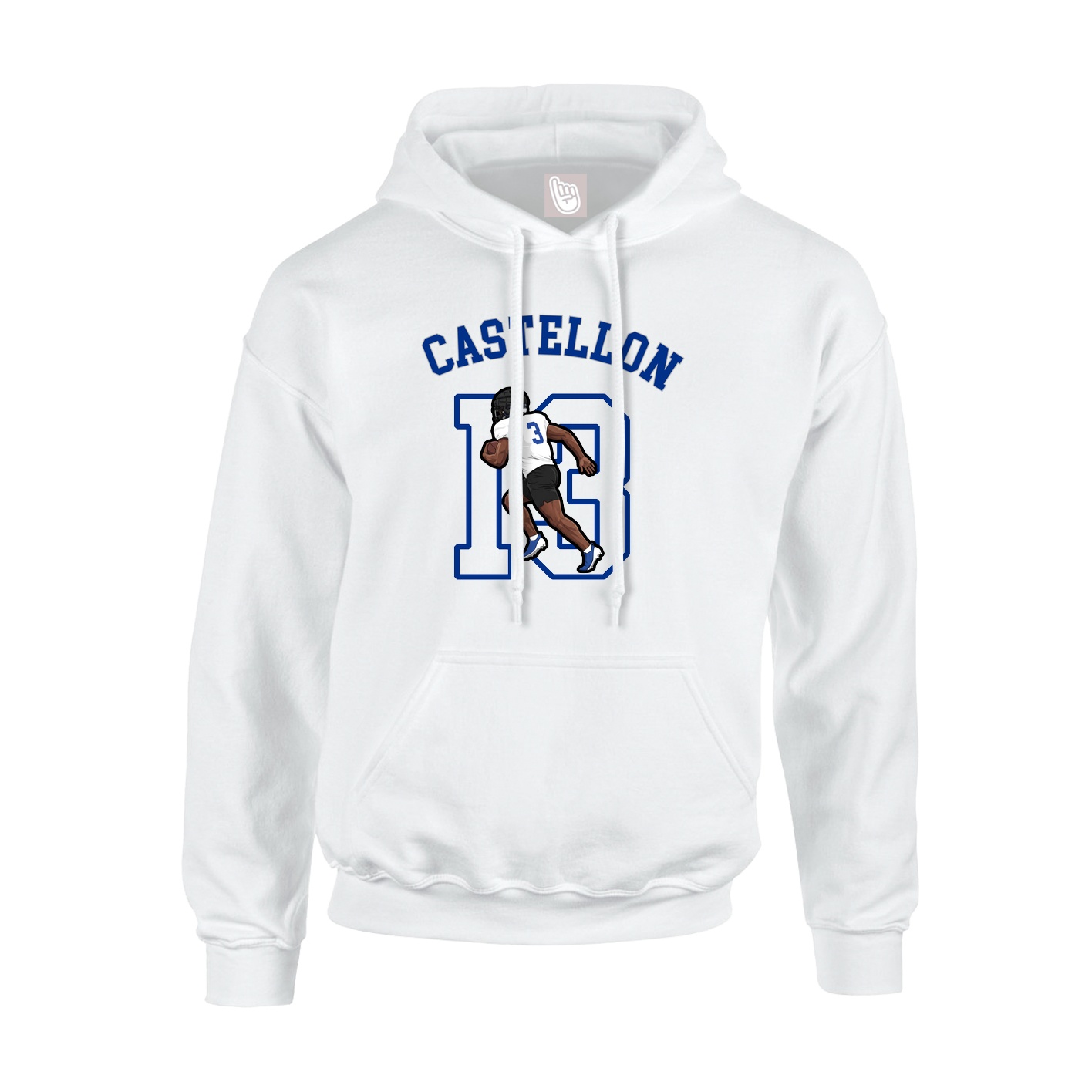Youth Hoodie — Shirsey Arch in White