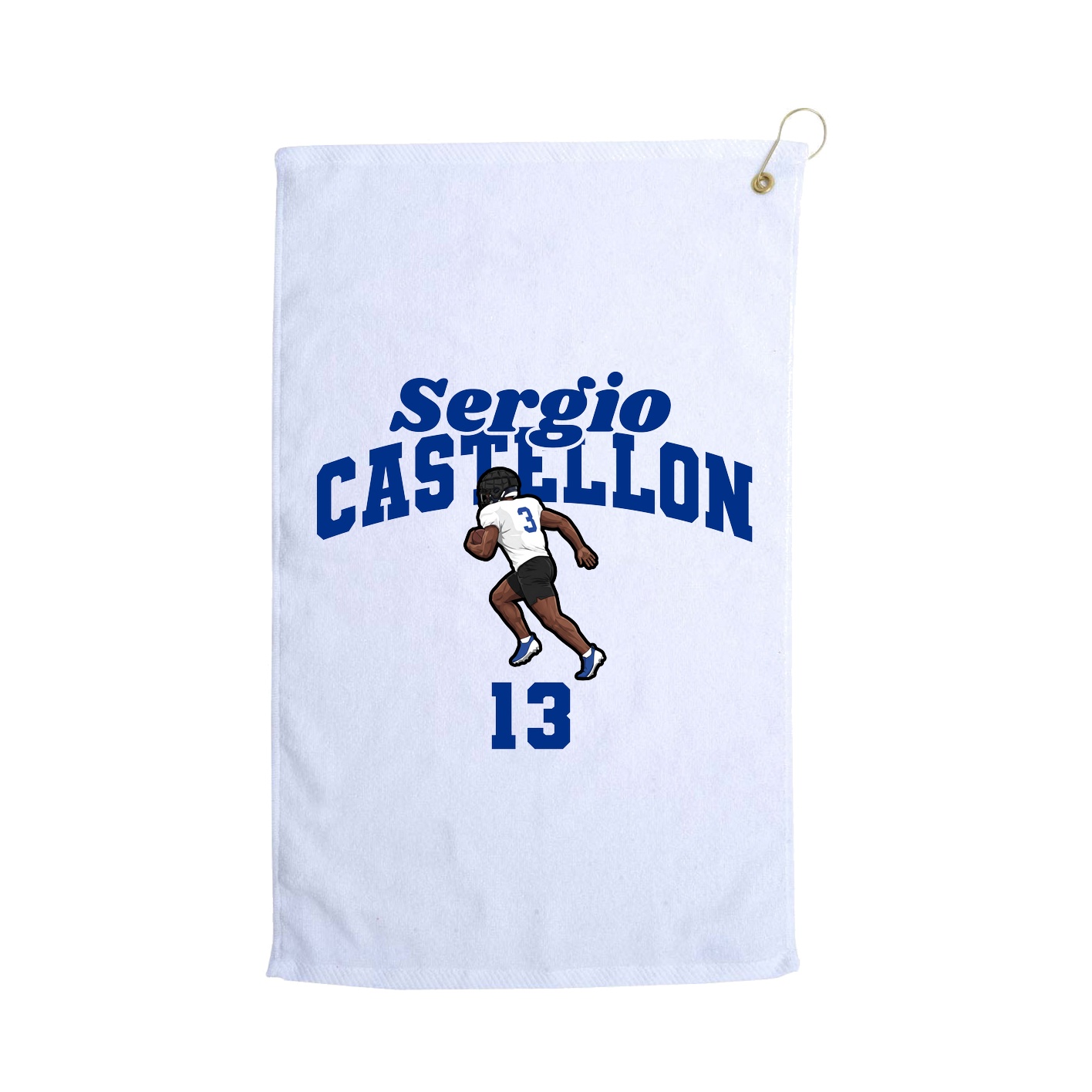 Golf Towel — Signature Arch in White