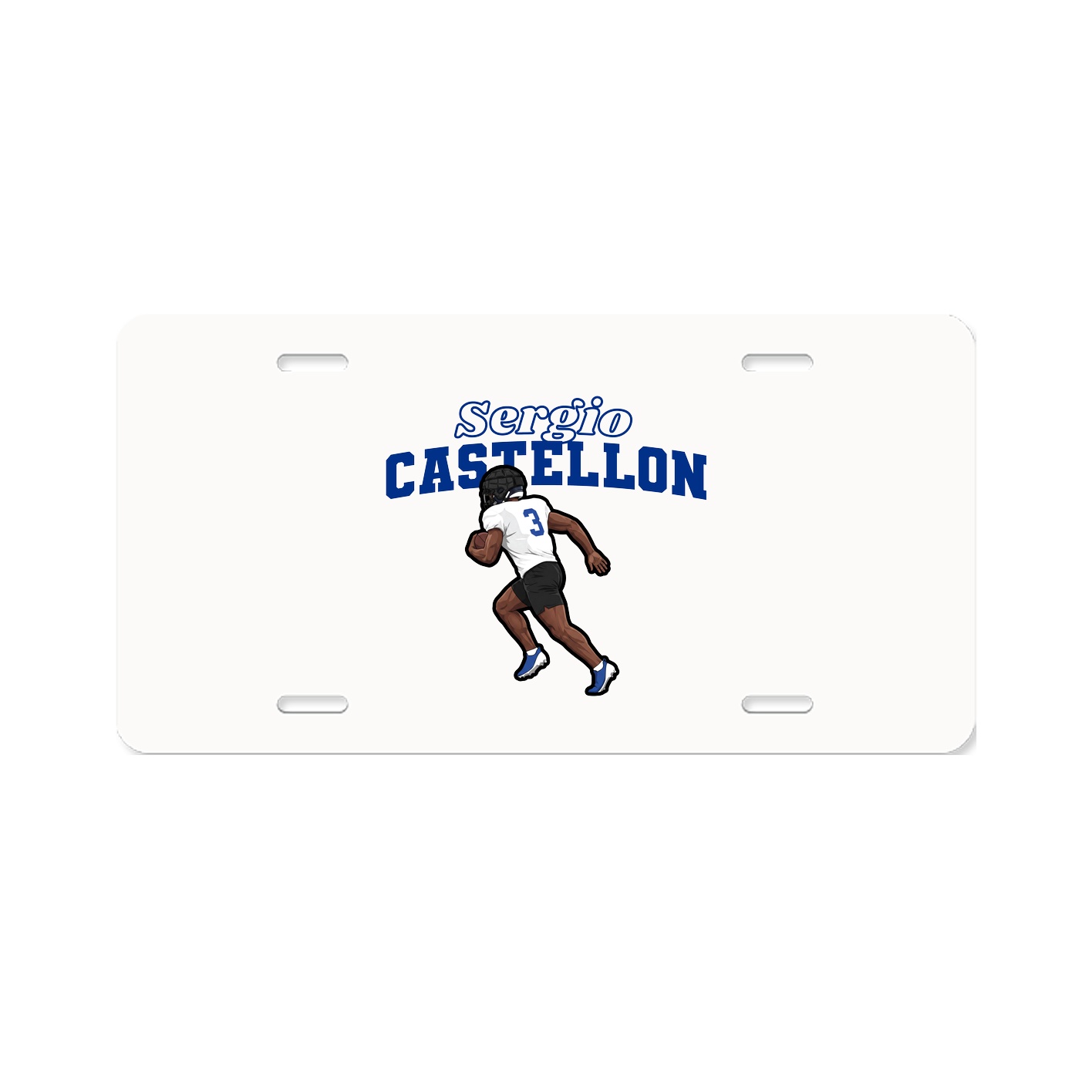 License Plate — Name Arch in Classic