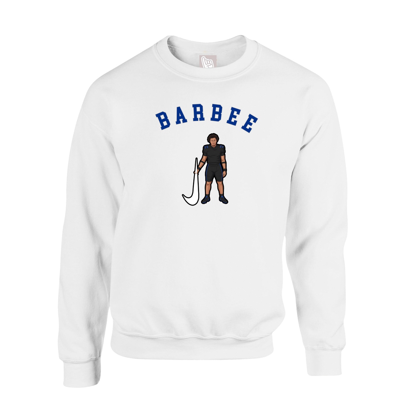 Fleece Crew — Shirsey Arch in White