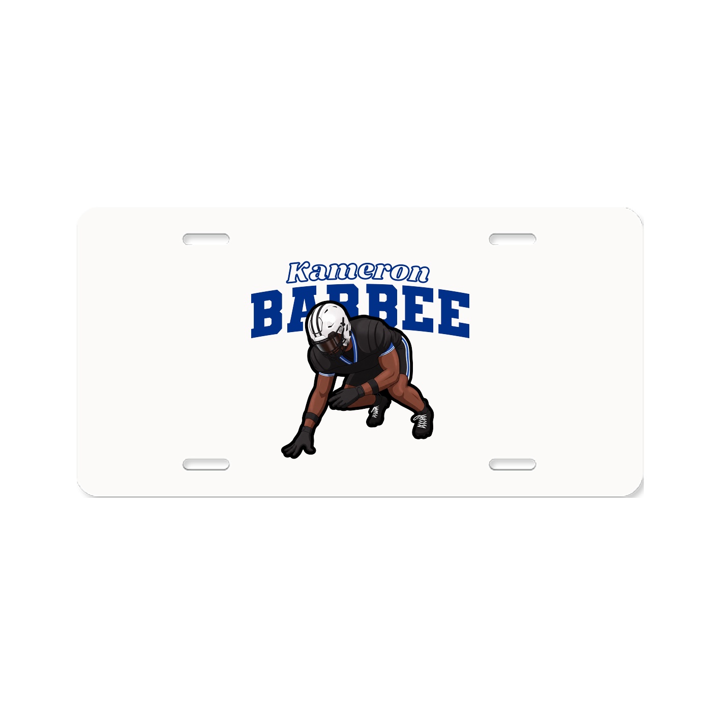 License Plate — Name Arch in Classic